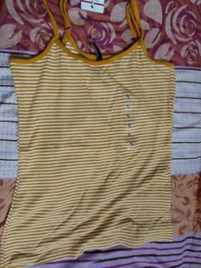 Purple Striped Tank Top