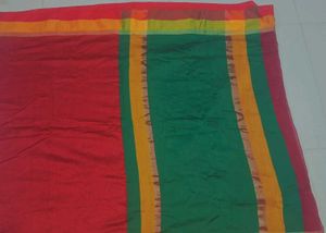 Elegant Red &amp; Green Saree