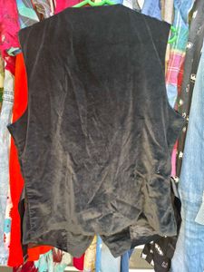 Vintage Velvet Vest Size Small Unisex