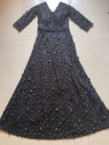One Piece Full Gown Black