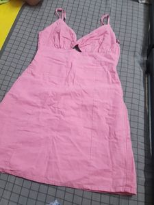 Pink Cutout Mini Dress