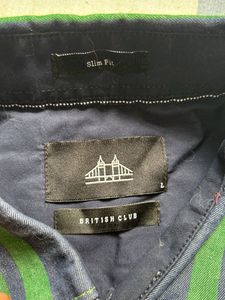British 🇬🇧 Club Striped Button-Down Shirt