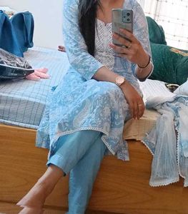 Pure Cotton Suit With Dupatta