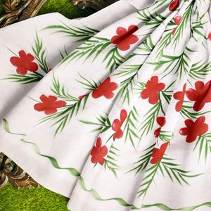 Hand-painted Pure Cotton Mulmul Saree