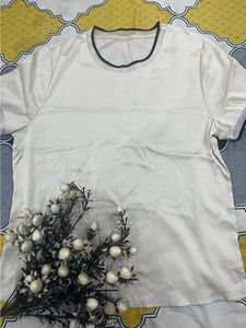 beige satin top