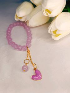 Purple And Lavender 🪻 Heart Bracelet