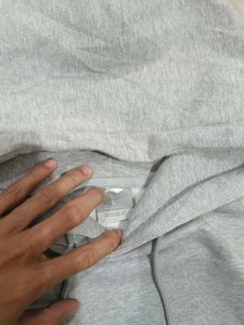 Grey Hoodie with Graphic Print