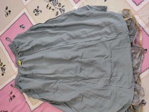 Beautiful Grey Skirt With Sequence Work