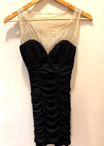 Elegant Black Imported Party Dress