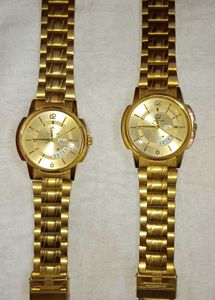 LIMESTONE Day & Date Original HMTS Gold Plated Adj