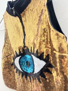 Sequin Eye Crop Top
