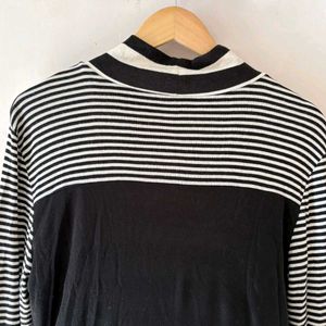 Striped Turtleneck Top