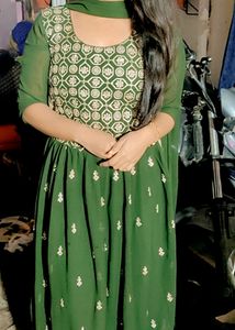 Naira Suit In Gorgeous Green Colour