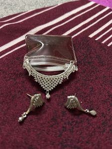 AD Anti Tarnish mangalsutra &amp; Earrings
