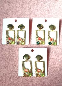 Funky Jewel Drop Earrings