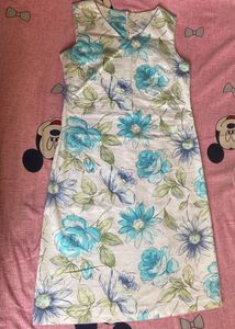White Floral Print Bodycon Dress