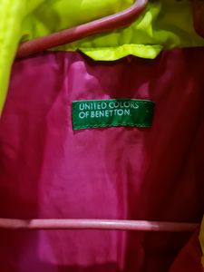 Puffer Jacket In Neon Yellow