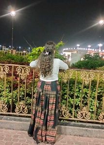 Patterned Maxi Skirt