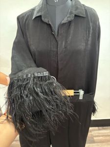 Cord Set with Ostrich feathers
