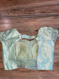 Mint Green Embroidered Lehenga