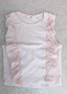 Cute Pink Ruffle Top