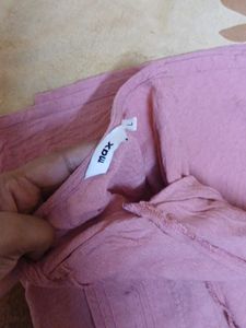 Peach Embroidered Top