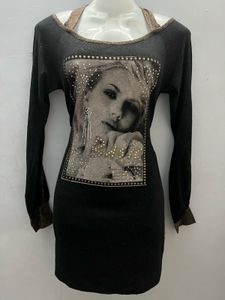 Light Glitter Fullsleeves Black Elegant Look