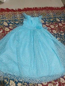 Cute Blue Polka Dot Dress