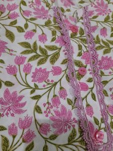 Floral Print Straight Kurti