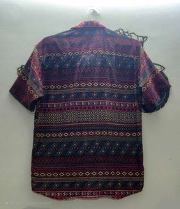 Patterned Short Sleeve Shirt