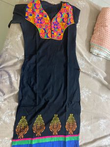 Black Oragne Kurti