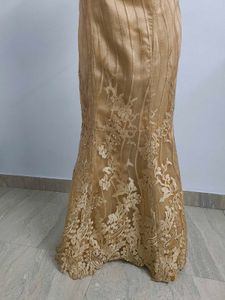 Gold Lace Mermaid Gown