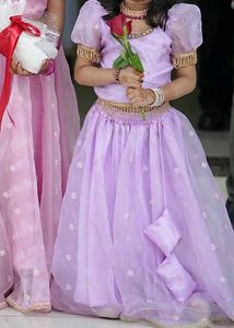 Purple Colour Girls Skirt And Top