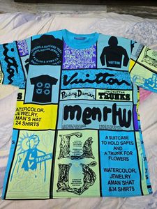 Louis Vuitton All Over Print Blue T-shirt.