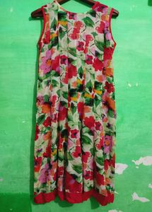 Floral Georgette Embroidered Long Dress
