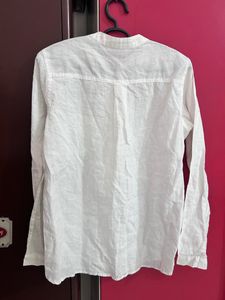 Linen White Women Shirt