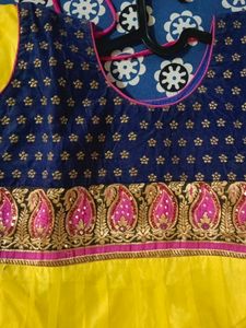 Churidar With Yellow Pant And Dupatta