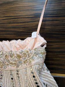 Beautiful mirror handwork lehanga (check Descripti