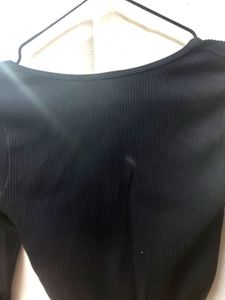 Zara Ribbed Long Sleeve Top