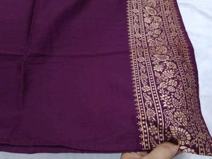 Vishudh Brand Plum Gold Kurta