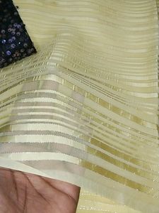 New Yellow Saree With Blouse