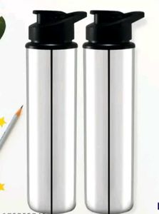 Pack Of Two Steel Sipper Bottle