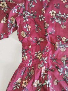 Floral Print Button-Down Top