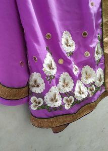Beautiful Saree With Full Sleeves Blouse