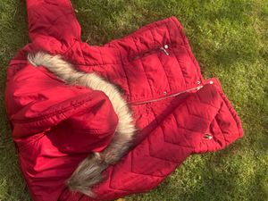 Red Padded Winter Coat