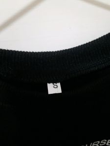 Black Printed Crop Top