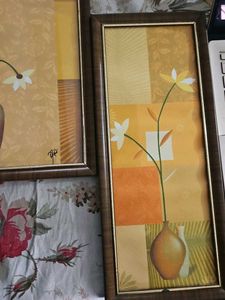 Framed Floral Artwork