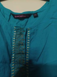 Teal Embroidered Tunic