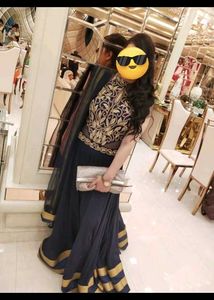 indo Western backless Gown