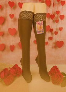 🇳🇿💫💗 Brown Lace-Top Stockings